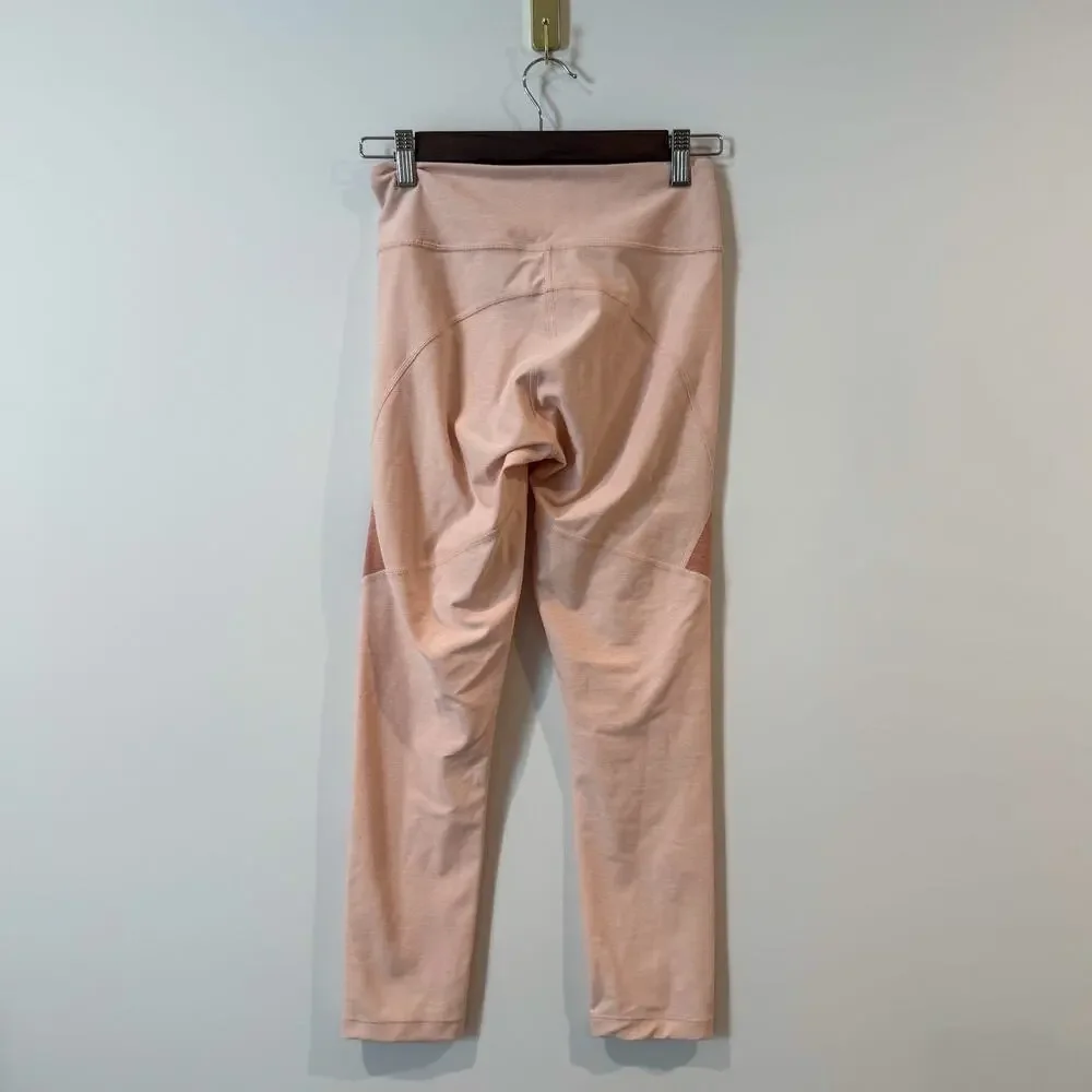 Outdoor Voices 3/4 Warmup Leggings Pink Colorblock XS Athletic Pants EUC - Picture 4 of 5